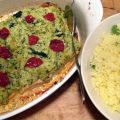 Lax med zucchinitäcke