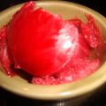 Hallonsorbet