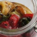 Grillad paprika i vitlöksvinägrett