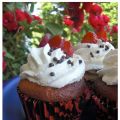 Jordgubbs cupcake med dulce de leche