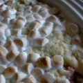 Supergoda rabarberpajen med marshmallows