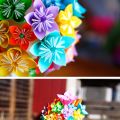flower ombre cake