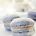 Makroner med vit chokladganache