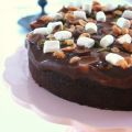 Rocky road kladdkaka med glasyr