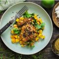 Grillad currykyckling med svarta sesamfrön,[...]