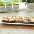 Brownies med coconut swirl