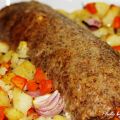 Köttfärslimpa med pizzafyllning - allt i ett