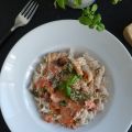 Pasta med salsiccia och spent