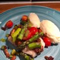 Citrontorsk med baconsmul och blomkålsmos