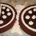 Kladdkaka med maränger & fjärilsTema