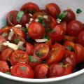 Grillad ryggbiff med korianderkryddade tomater