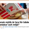 Komjölk bra för människor och miljö?
