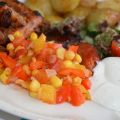 Varm salsa på grillen