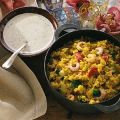 Indisk räkgryta med svalkande ris