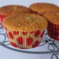 Enkla hallonmuffins med kokos