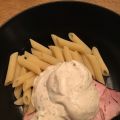 Kassler med pasta och gräddfluff :)