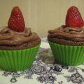 Jordgubbstoppace Chokladcupcakes