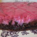 Chokladbrownies med hallonfrosting