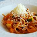 Glutenfri vegetarisk spaghettirätt