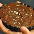 Choklad paj med flingsalt