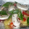 Kokosmarinerad torsk i foliepaket - ett skicka[...]