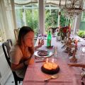 Kladdkaka med chokladtopping