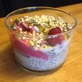 Chiapudding med nana ice cream