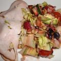 Avokado- och bärsallad med kalkonpastrami