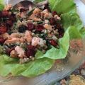Ljummen bovetesallad med lax, spenat, bönor och[...]