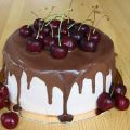 Very cherry chocolate cake