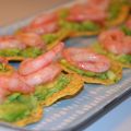 Nachos med räkor (tilltugg)