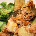 Aubergine och mozarella gratäng med en knaprig[...]