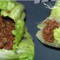 Asiatisk färs i sallatsblad