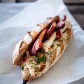 Strandråg med choucroute och rökt sidfläsk