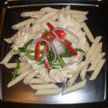 Pasta med oxfilé och ädelostsås!