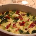 Bacon- och broccoligratäng