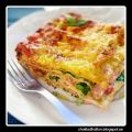 Lasagne med rökt lax och spenat
