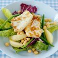 Ljummen sallad med haloumi