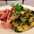 Spenatomelett med stekt bacon (5:2-diet)