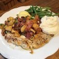 Stekt torskfilé med bacon, äpple och[...]