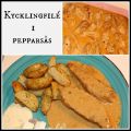 Kycklingfilé i pepparsås
