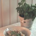 Näsdukspasta med pesto alla genovese