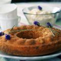 Citron- och lavendelkaka med lemon curd-kräm