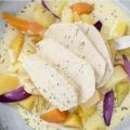 Citron- och lagerbladsbrässerad kalkon och[...]