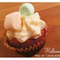 Minicupcakes med smak av hallon