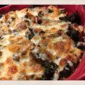 PASTAGRATÄNG MED KÖTTFÄRS, GRÖNKÅL & MOZZARELLA