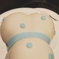 Gravidmage-tårta till babyshower / Pregnant[...]