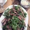 Sallad med ryggbiff och chimichurri