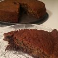 Banankaka med kaffe, choklad och nutella
