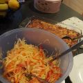 Veckosallad med kokt lag för lång hållbarhet